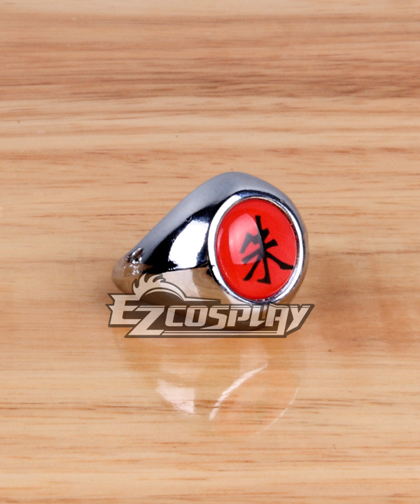 ITL Manufacturing Naruto Cosplay Accessories Akatsuki Itachi Uchiha Shu (Scarlet) Ring