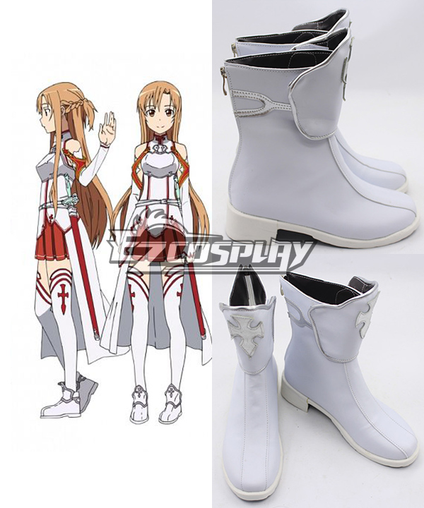 ITL Manufacturing Sword Art Online Asuna Cosplay Shoes New Version