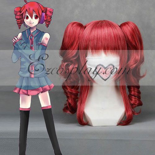 ITL Manufacturing Vocaloid Teto Wine Red Cosplay Wig-043B