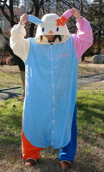 ITL Manufacturing Colorful Rabbit Kigurumi Costume Pajamas EKP0010