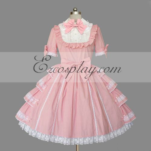 ITL Manufacturing Pink Gothic Lolita Dress -LTFS0131