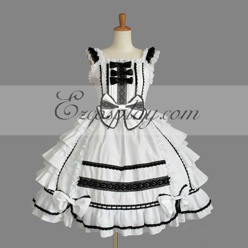ITL Manufacturing White Gothic Lolita Dress -LTFS0141