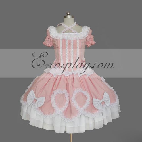 ITL Manufacturing Pink Gothic Lolita Dress -LTFS0149