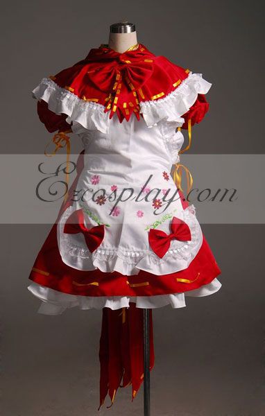 ITL Manufacturing Vocaloid Miku Red Maid Cosplay Costume-Advanced Custom