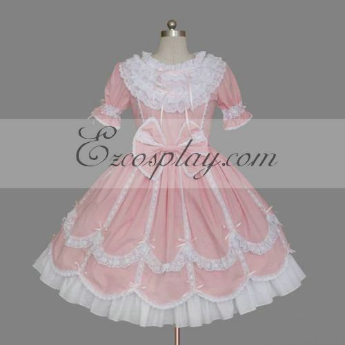 ITL Manufacturing Pink Gothic Lolita Dress -LTFS0083
