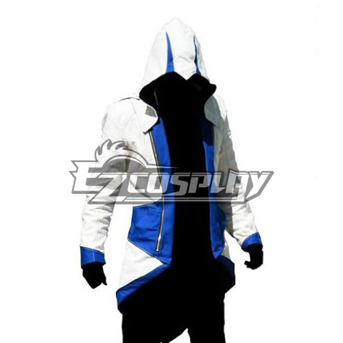 ITL Manufacturing Assassin's Creed II Ezio White & Blue Cosplay Hoodie