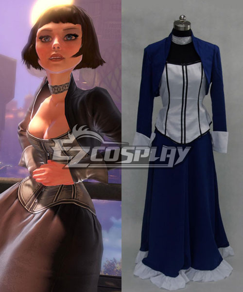 ITL Manufacturing BioShock 3 Infinite Elizabeth Blue Dress Cosplay Costume