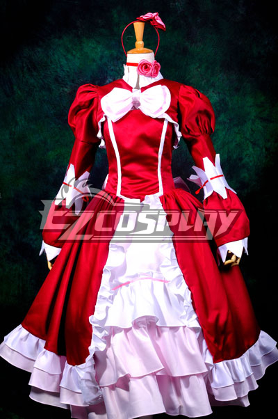 ITL Manufacturing Black Bulter Elizabeth Red Dress Cosplay Costume