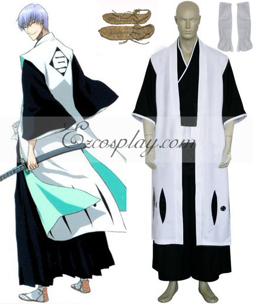 ITL Manufacturing Bleach 3rd Division Captain Ichimaru Gin Cosplay Costume