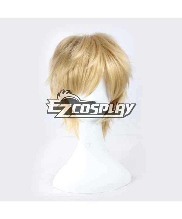 ITL Manufacturing Mekakucity actors Kagerou ProjectKano Short Blonde Straight Anime Cosplay Wig--338F