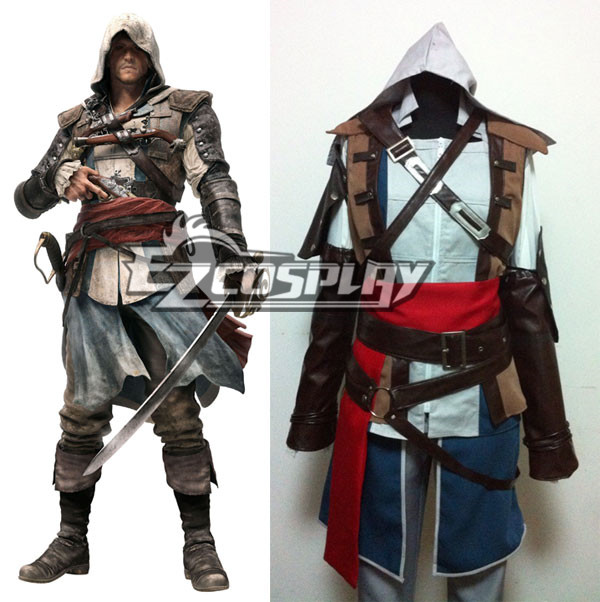 ITL Manufacturing Assassin's Creed IV Black Flag Edward Kenway Cosplay Costume Standard Version
