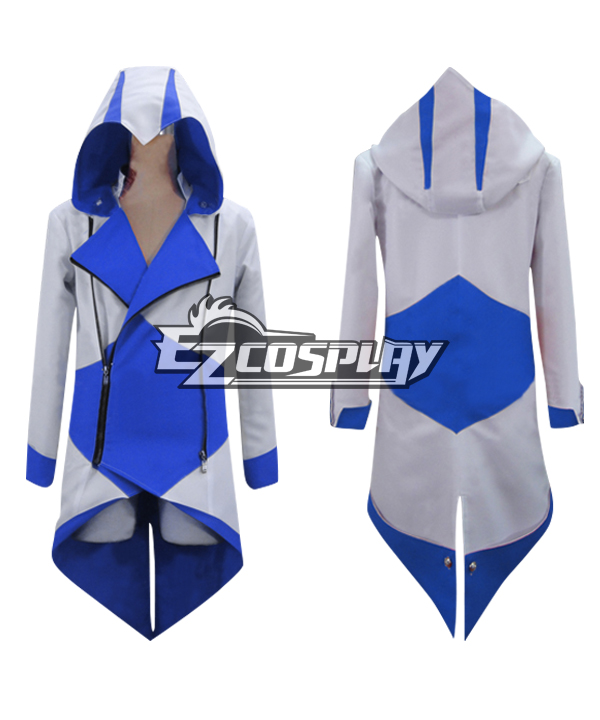ITL Manufacturing Assassin's Creed III Connor Blue & White Jacket Cosplay Costume