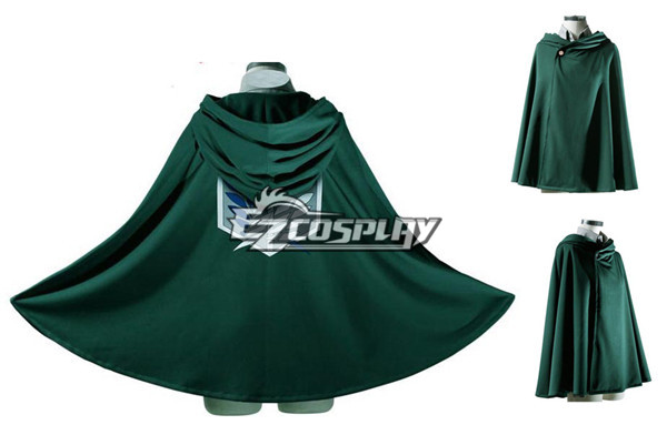 ITL Manufacturing Attack on Titan Shingeki no Kyojin Advancing Giants Green Cape Cloak Cosplay Costume