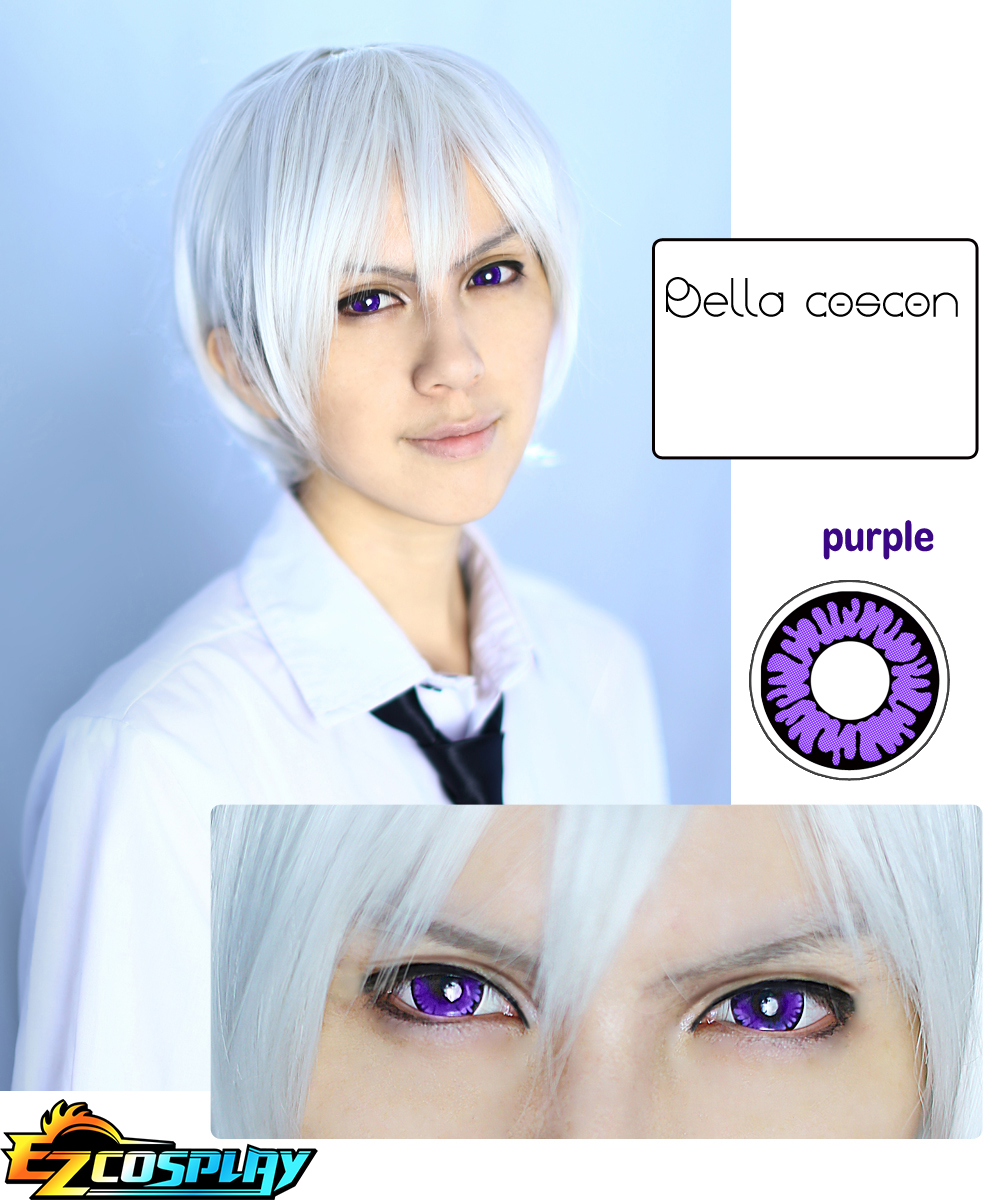 ITL Manufacturing Bella Eye Coscon Broken Jade Free! Iwatobi High School Rei Ryugazaki Purple Cosplay Contact Lense
