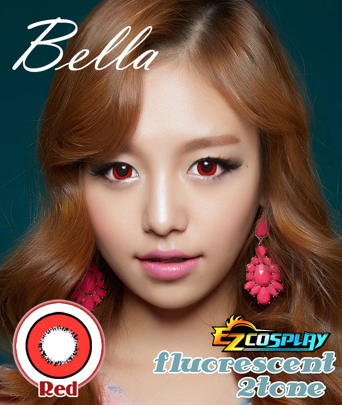 ITL Manufacturing Bella Eye Color Fluorescent Red Cosplay Contact Lense