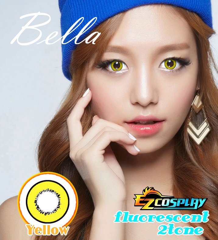 ITL Manufacturing Bella Eye Color Fluorescent Yellow Cosplay Contact Lense