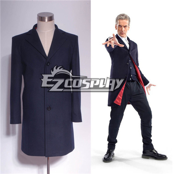 ITL Manufacturing Who Is Doctor Twelveth 12th Dr. Navy Blue Frock Coat