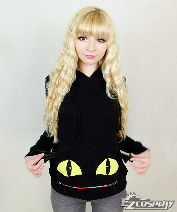 ITL Manufacturing Blace Toothless Hoodie - How to Train Your Dragon 2 Cosplay