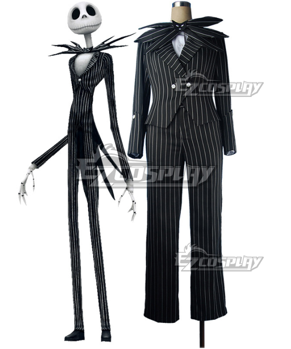 ITL Manufacturing Nightmare Before Christmas cosplay Jack Skellington Stripe Uniform Costume Halloween Costume
