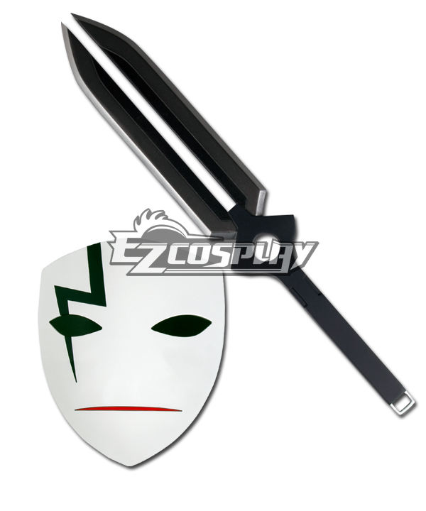 ITL Manufacturing Darker Than Black Cosplay Accessories Hei's Mask & Sword(Deluxe Edition)