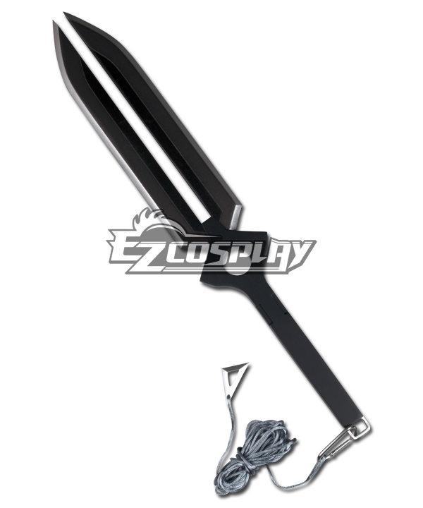 ITL Manufacturing Dark than Black Hei Cosplay Sword with Chain (Deluxe Edition)