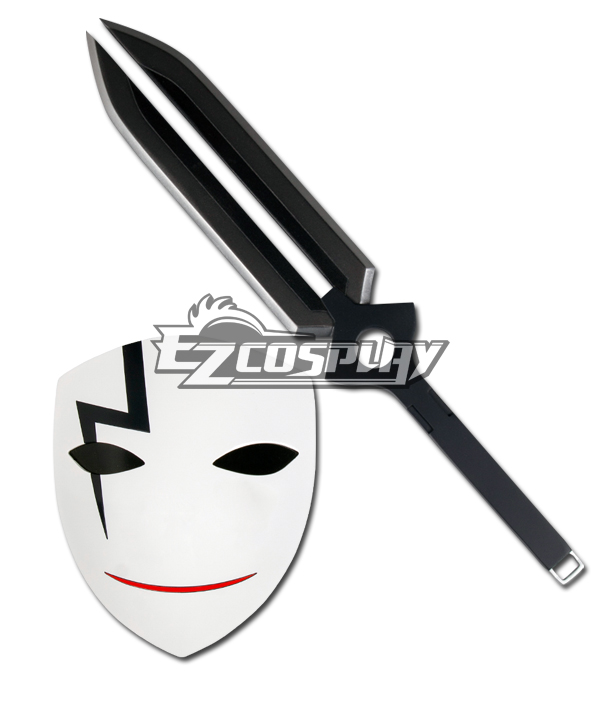 ITL Manufacturing Darker Than Black Laugh Mask & Sword Cosplay Set (Deluxe Edition)