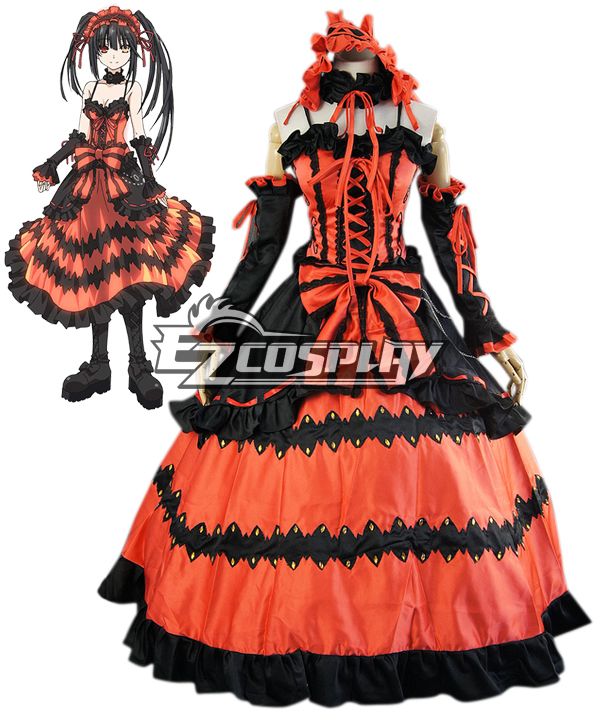 ITL Manufacturing Date A Live Tokisaki Kurumi Nightmare Cosplay Costume