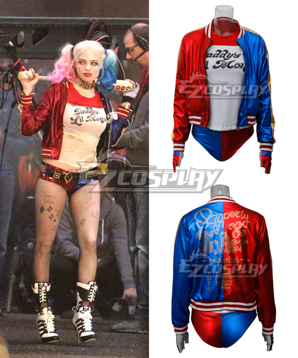 ITL Manufacturing DC Comics New Batman Suicide Squad Harley Quinn Cosplay Costume Outfit