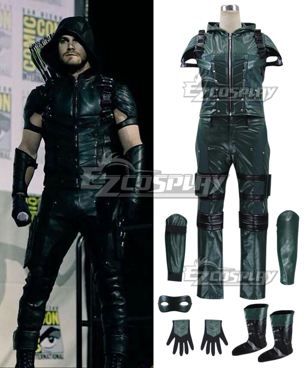 ITL Manufacturing Green Arrow Season 4 Oliver Queen Battle Suit Cosplay Costume