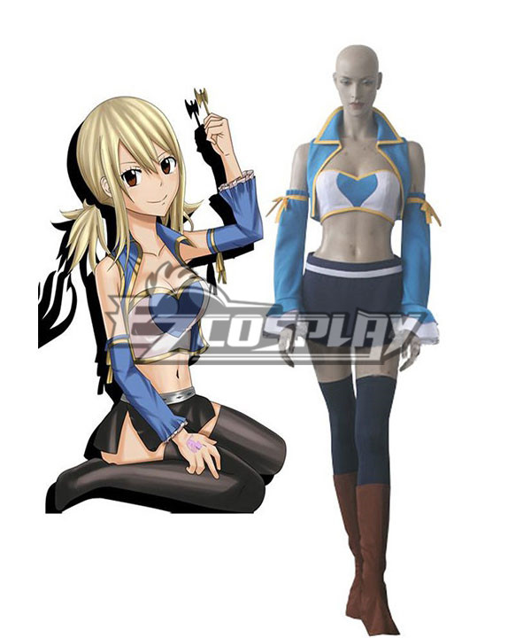 ITL Manufacturing Fairy Tail Lucy Heartfilia After Seven Years Cosplay Costume