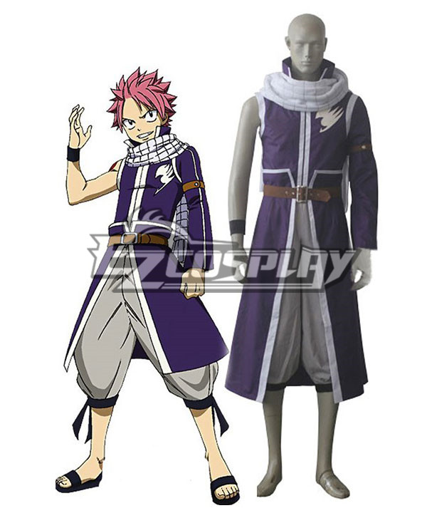 ITL Manufacturing Fairy Tail Team Fairy Tail A Natsu Dragneel Cosplay Costumes