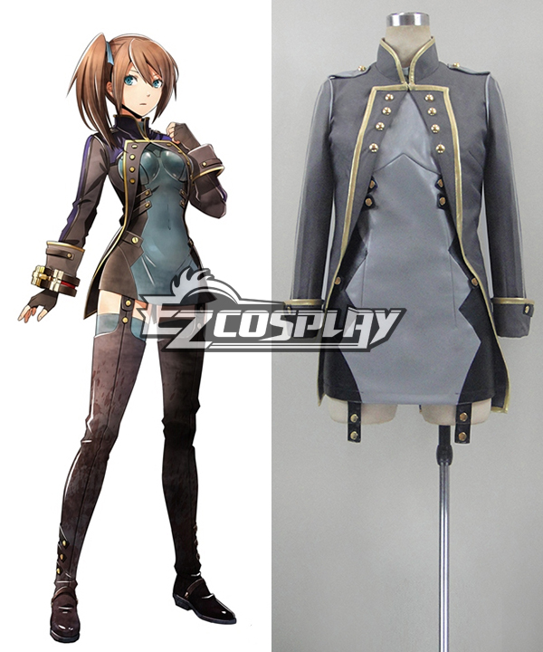 ITL Manufacturing God Eater 2 Female Protagonist Blood 1 Captain Vice Captain Cosplay Costume