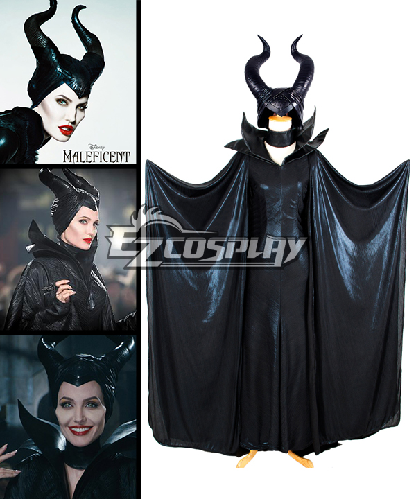 ITL Manufacturing Maleficent Disney Movie Black Witch Angelina Jolie Cosplay Costume-Deluxe Ver.
