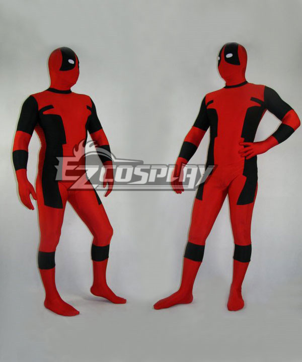 ITL Manufacturing Marvel Halloween Classic Red & Black Deadpool Spandex Deadpool Costume
