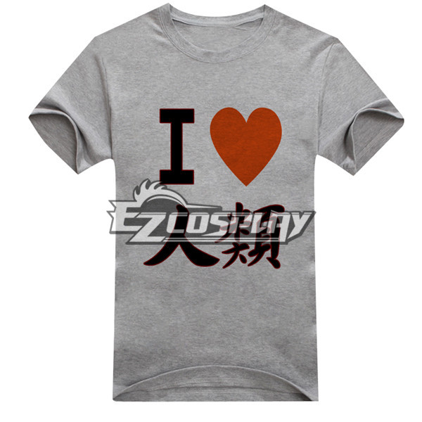 ITL Manufacturing No Game No Life Anime Sora T-shirt Short Gray Sleeve Cosplay Costume