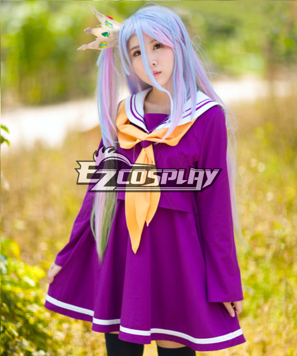 ITL Manufacturing No Game No Life Shiro Sailor Suit Cosplay Costume