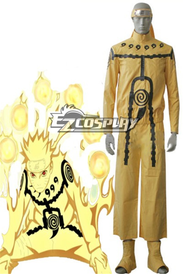 ITL Manufacturing Naruto Uzumaki Nine-Tails Chakra Mode Cosplay Costume