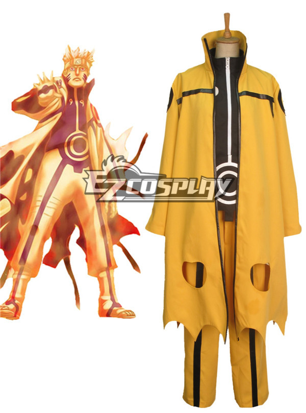ITL Manufacturing Naruto Uzumaki Naruto Nine-Tails Bijuu Mode Cosplay Costume