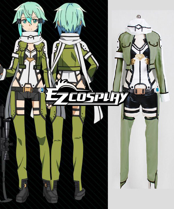 ITL Manufacturing Sword Art Online 2 Sinon (GGO, Gun Gale Online)TV Ver Cosplay Costume New Ver (Partial include)