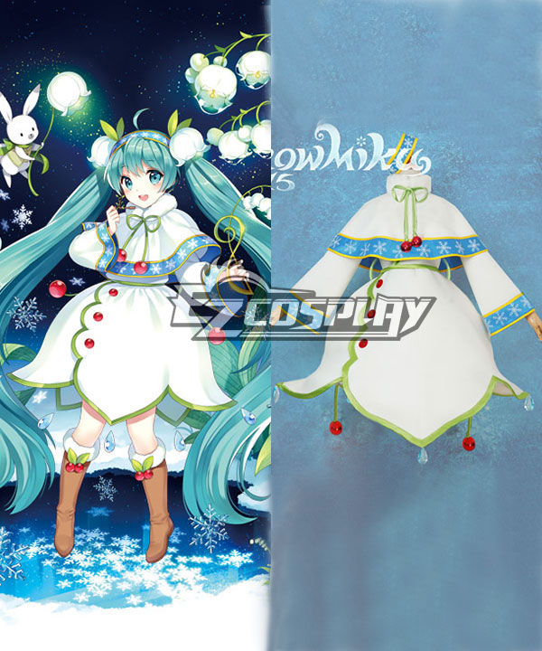ITL Manufacturing Vocaloid 2015 Snow Miku Cosplay Costume