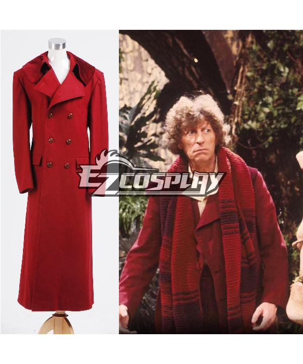 ITL Manufacturing Who is Doctor Dr.Dark Red Long Coat