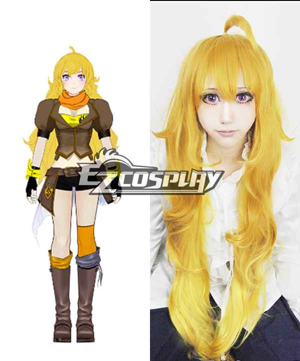 ITL Manufacturing RWBY Yellow Yang Xiao Long long Blonde Hair Cosplay Wig