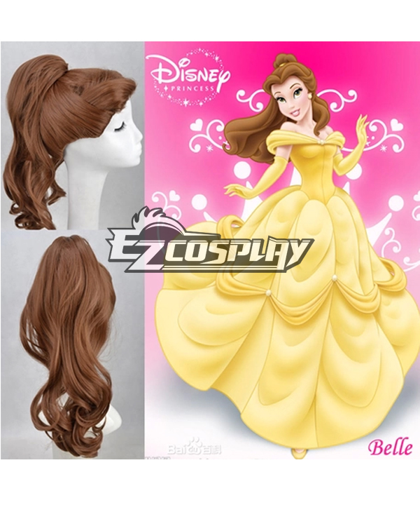 ITL Manufacturing Beauty and the Beast Belle Brown Cosplay Wigs