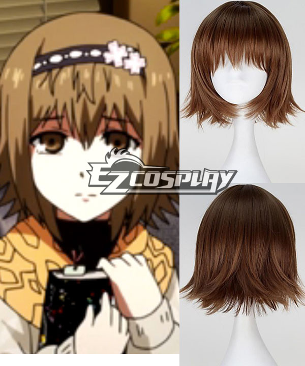 ITL Manufacturing Tokyo Ghoul Fueguchi Hinami Short Straight Brown Color Anime Cosplay Wig