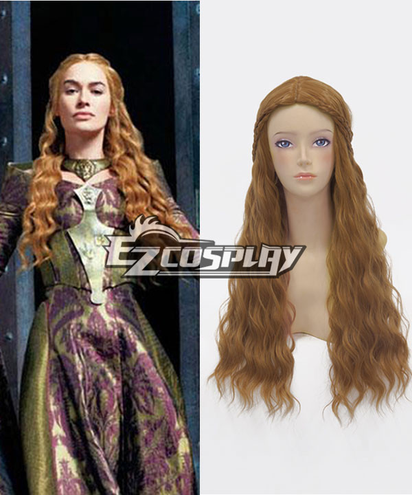 ITL Manufacturing Game of Thrones a Song of Ice and Fire CeRSEI Lannister Long Curly Brownish Blonde Wig