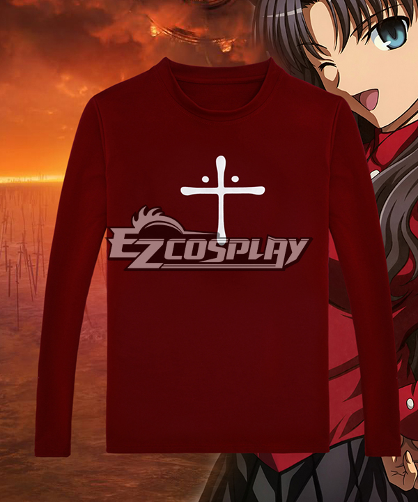 ITL Manufacturing Fate Stay Night Tohsaka Rin Cross Cotton Long Sleeved T Shirt Comic Related Product Animation Around Cosplay