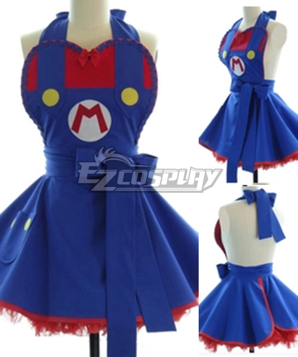 ITL Manufacturing Mario Adorable Fashion Cotton Household Apron Cosplay