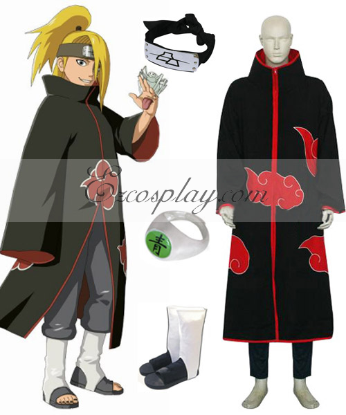 ITL Manufacturing Naruto Akatsuki Deidara Deluxe Cosplay Costume Set