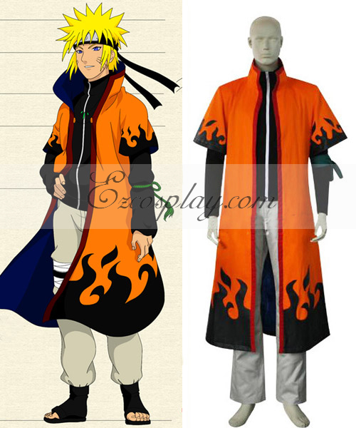 ITL Manufacturing Naruto Sixth Hokage Uzumaki Naruto Cosplay Costume