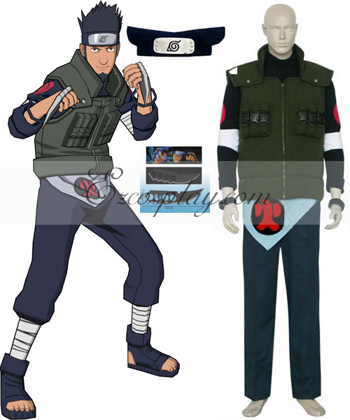 ITL Manufacturing Naruto Sarutobi Asuma Deluxe Cosplay Costume Set